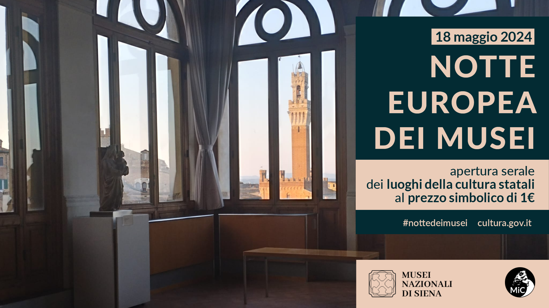 18 Maggio “Notte Europea dei Musei “: Apertura serale della Pinacoteca e del Museo Archeologico